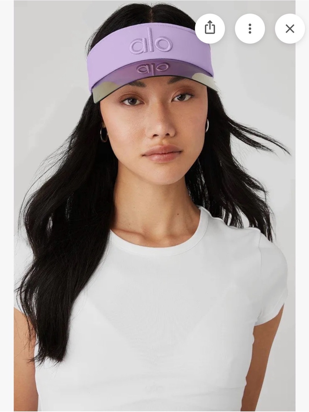 ALO Yoga Solar Visor Sold Out Color Violet Skies NWT